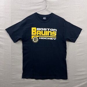 G-III Sports Boston Bruins‎ T-Shirt Mens Large Black NHL Hockey Graphic Tee